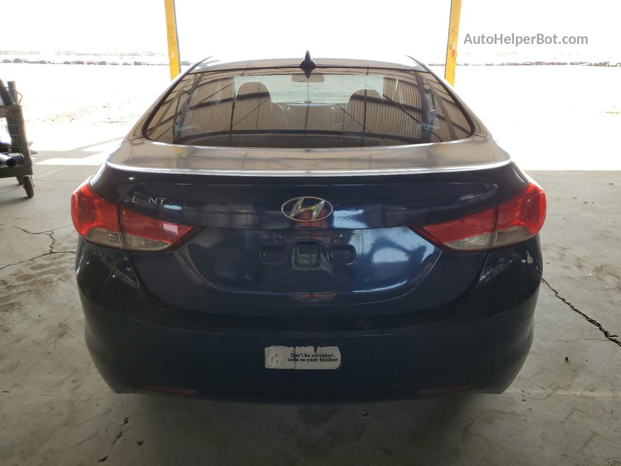 2011 Hyundai Elantra Gls Синий vin: 5NPDH4AE6BH020464