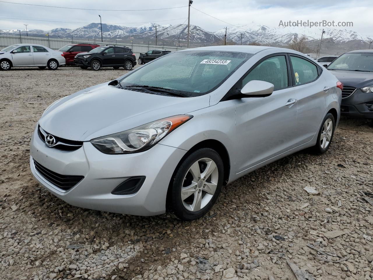 2011 Hyundai Elantra Gls Gray vin: 5NPDH4AE6BH021808