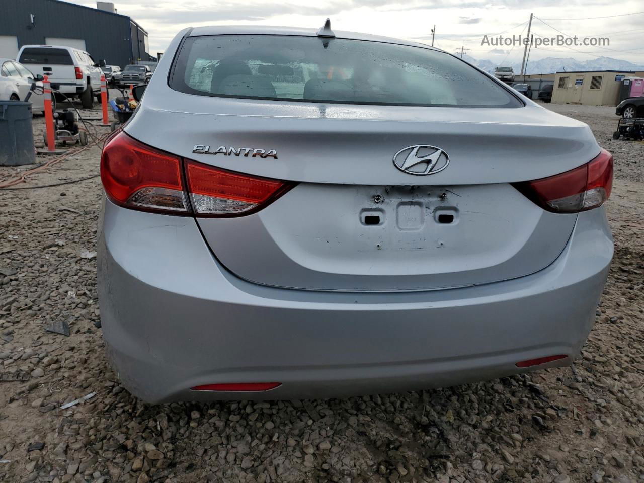 2011 Hyundai Elantra Gls Gray vin: 5NPDH4AE6BH021808