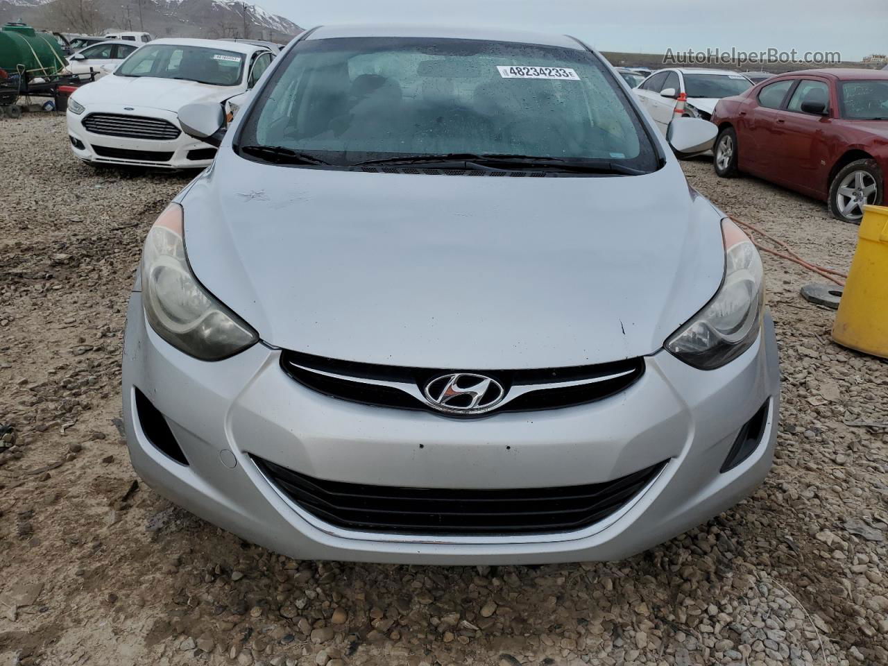 2011 Hyundai Elantra Gls Gray vin: 5NPDH4AE6BH021808