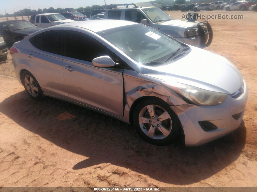 2011 Hyundai Elantra Gls Pzev Silver vin: 5NPDH4AE6BH022215