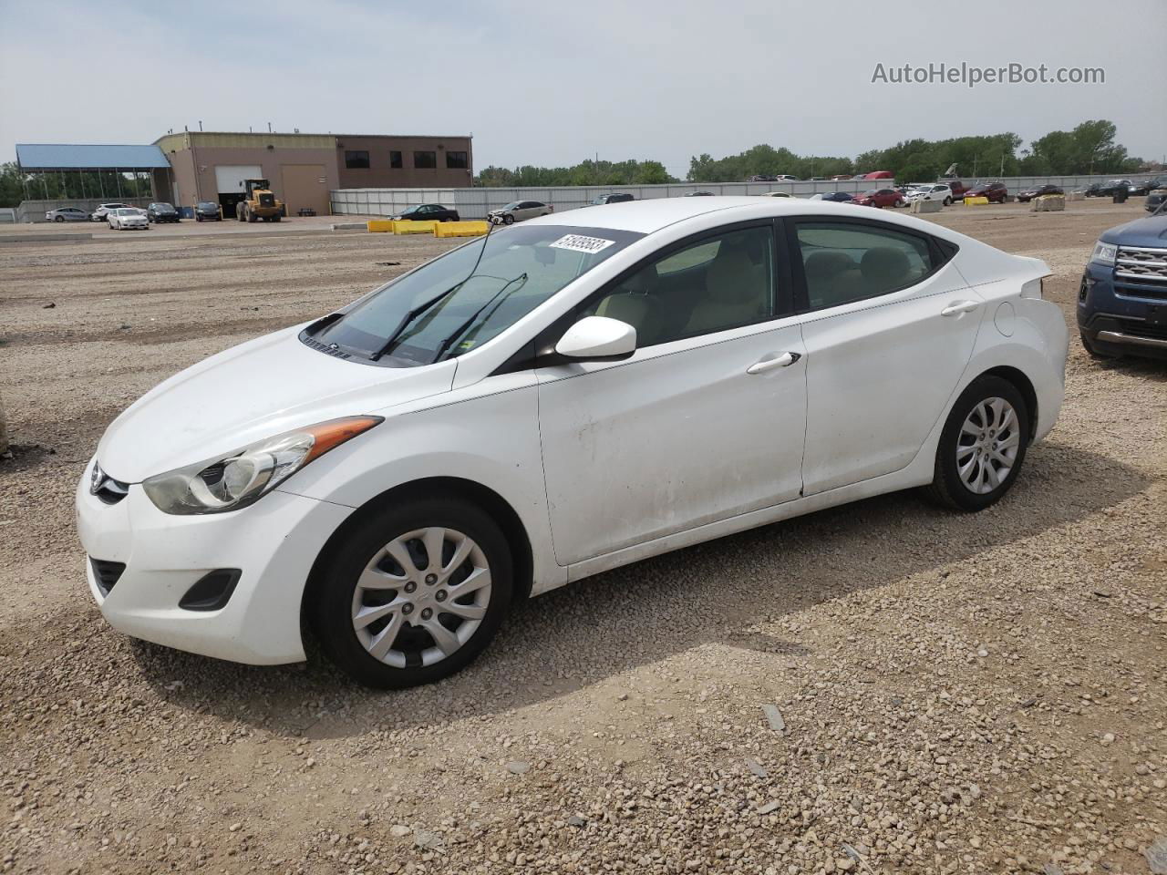 2011 Hyundai Elantra Gls White vin: 5NPDH4AE6BH024787