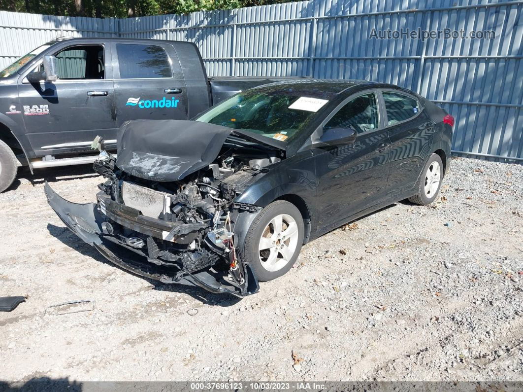 2011 Hyundai Elantra Gls Black vin: 5NPDH4AE6BH049236