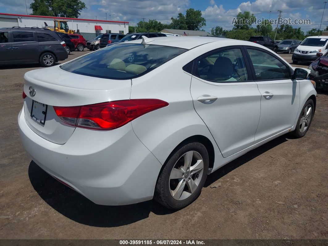 2011 Hyundai Elantra Gls White vin: 5NPDH4AE6BH060785