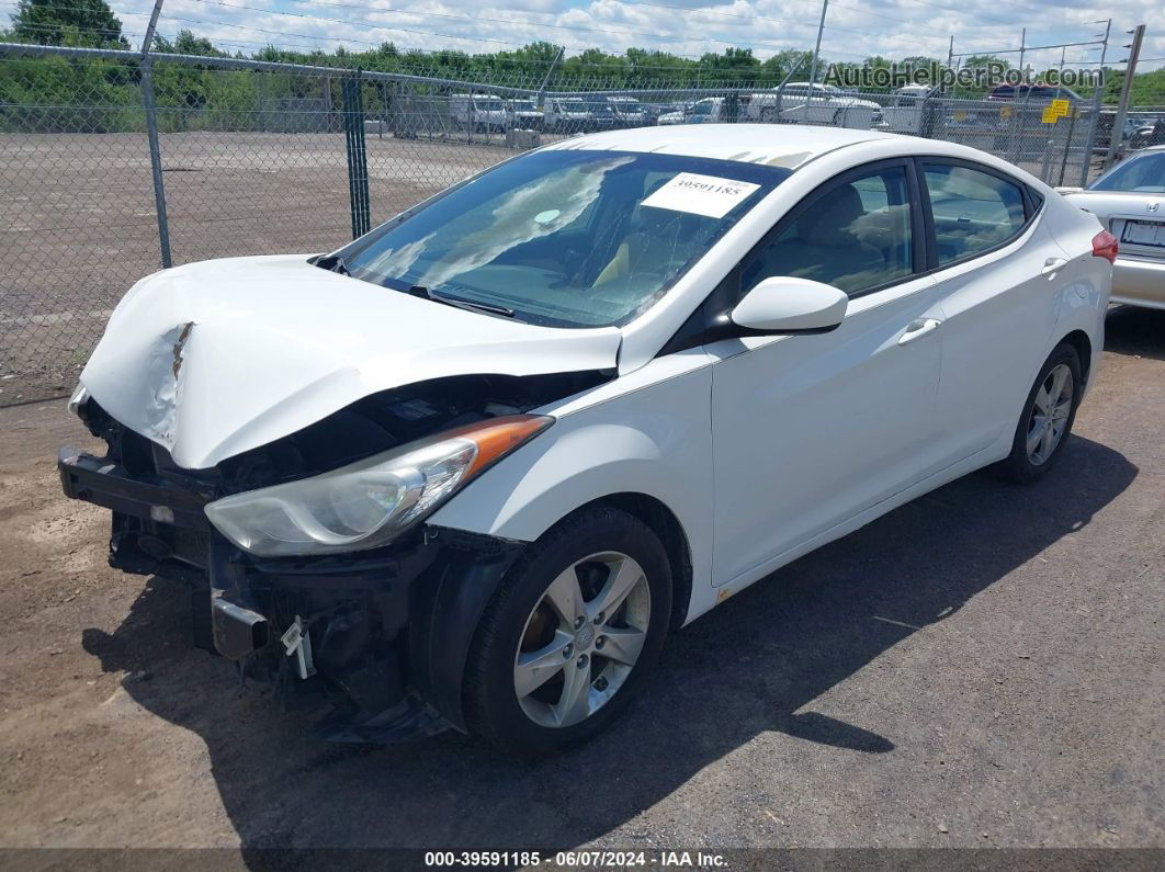 2011 Hyundai Elantra Gls Белый vin: 5NPDH4AE6BH060785