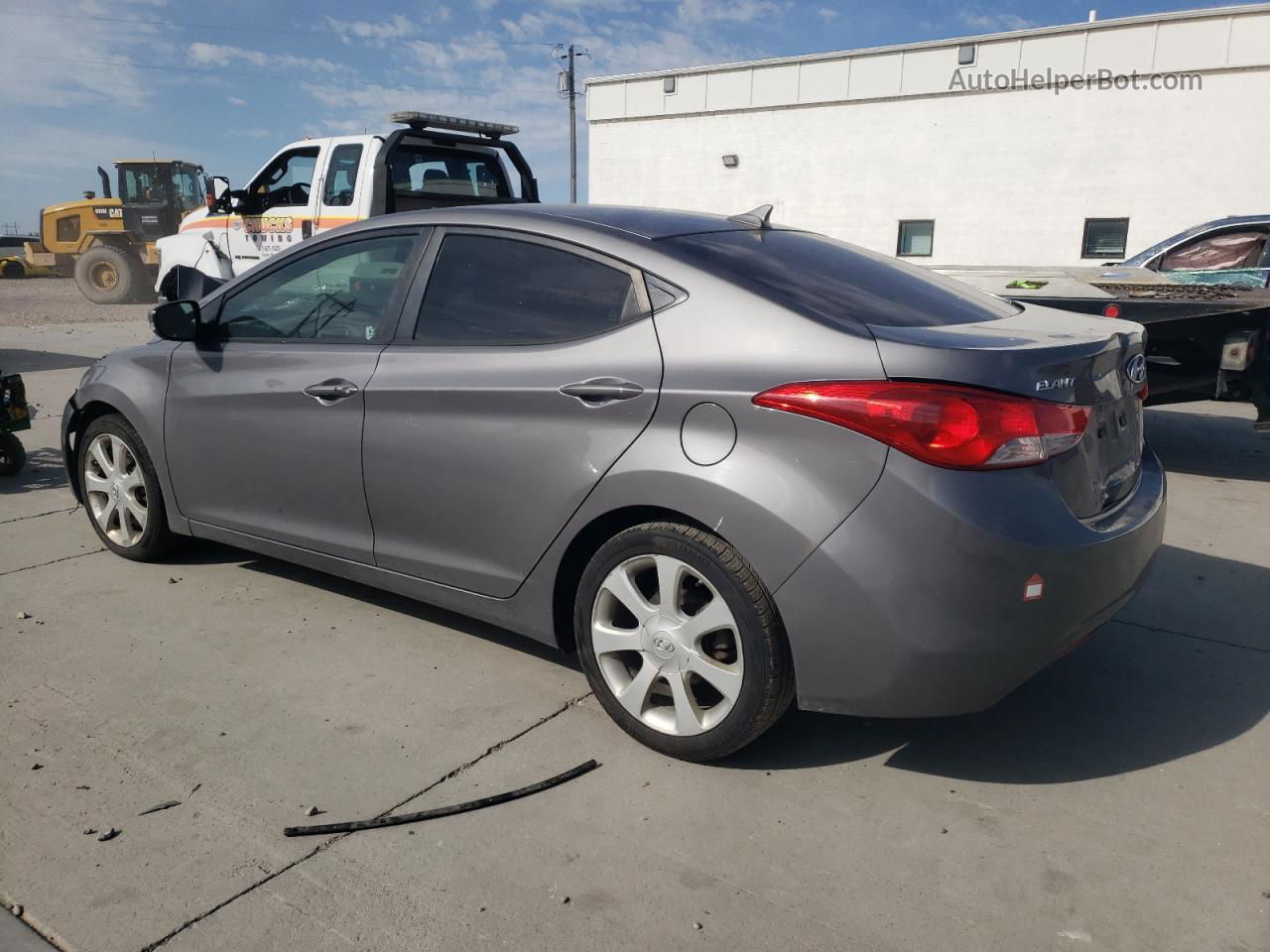 2011 Hyundai Elantra Gls Gray vin: 5NPDH4AE6BH075190