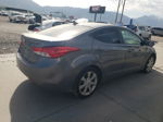 2011 Hyundai Elantra Gls Gray vin: 5NPDH4AE6BH075190