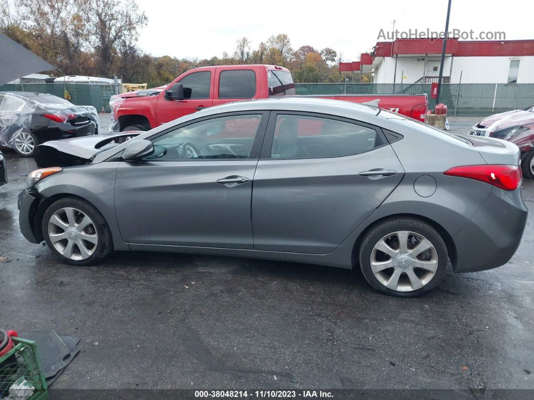 2011 Hyundai Elantra Limited Gray vin: 5NPDH4AE6BH075559