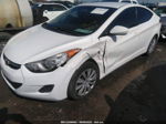 2012 Hyundai Elantra Gls White vin: 5NPDH4AE6CH068189