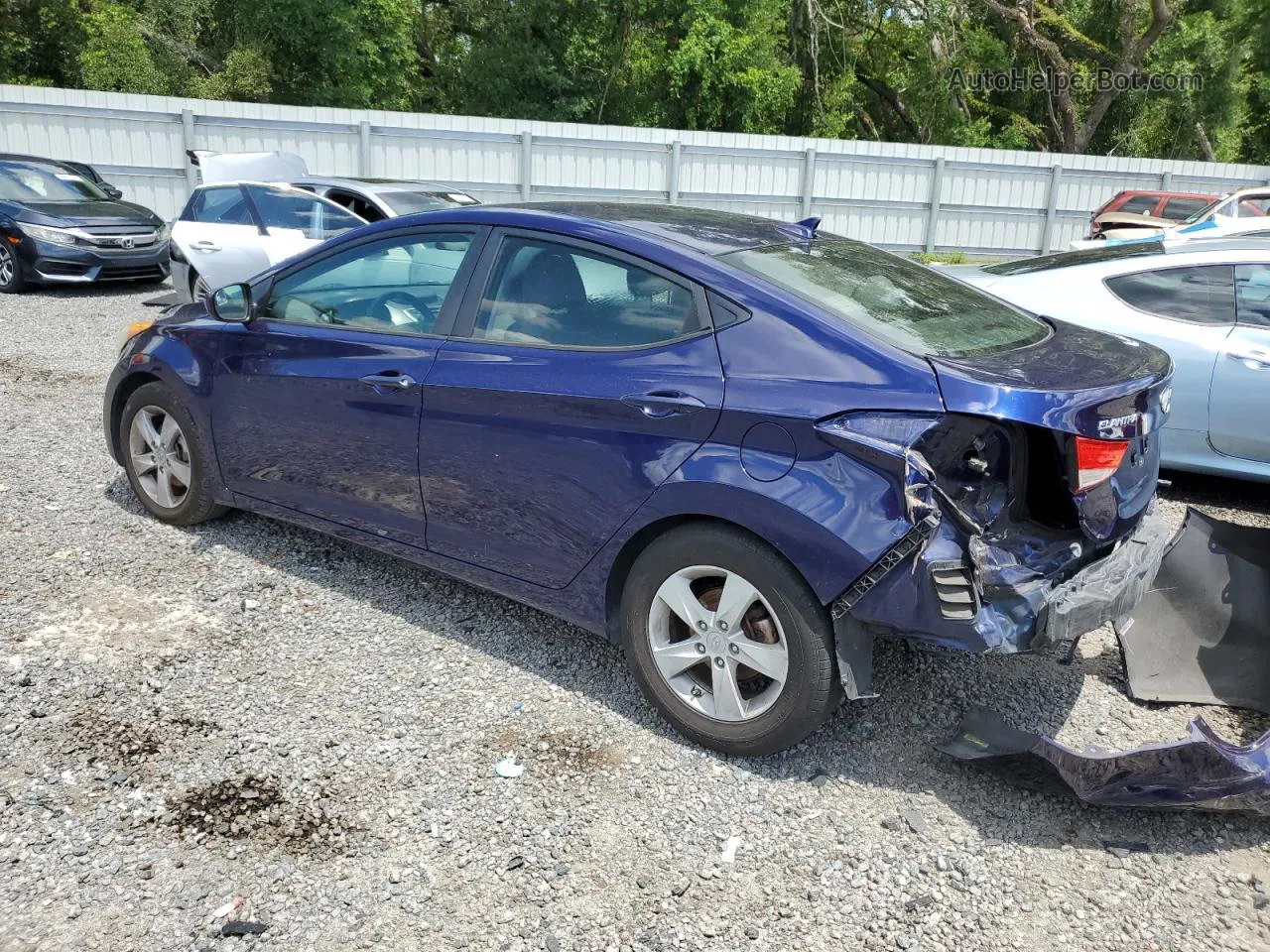 2012 Hyundai Elantra Gls Purple vin: 5NPDH4AE6CH071996