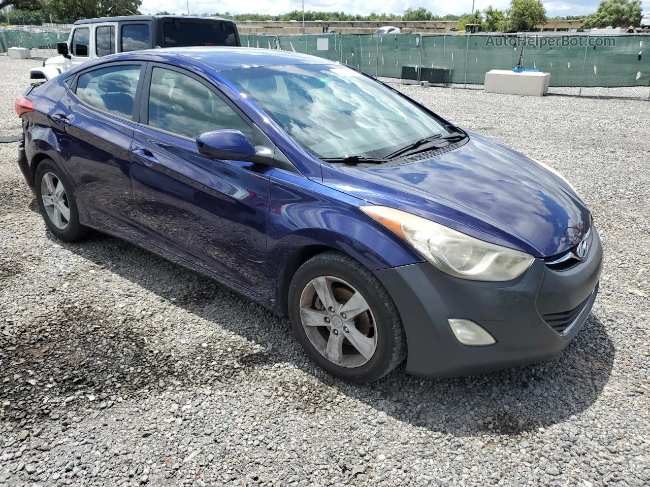 2012 Hyundai Elantra Gls Purple vin: 5NPDH4AE6CH071996