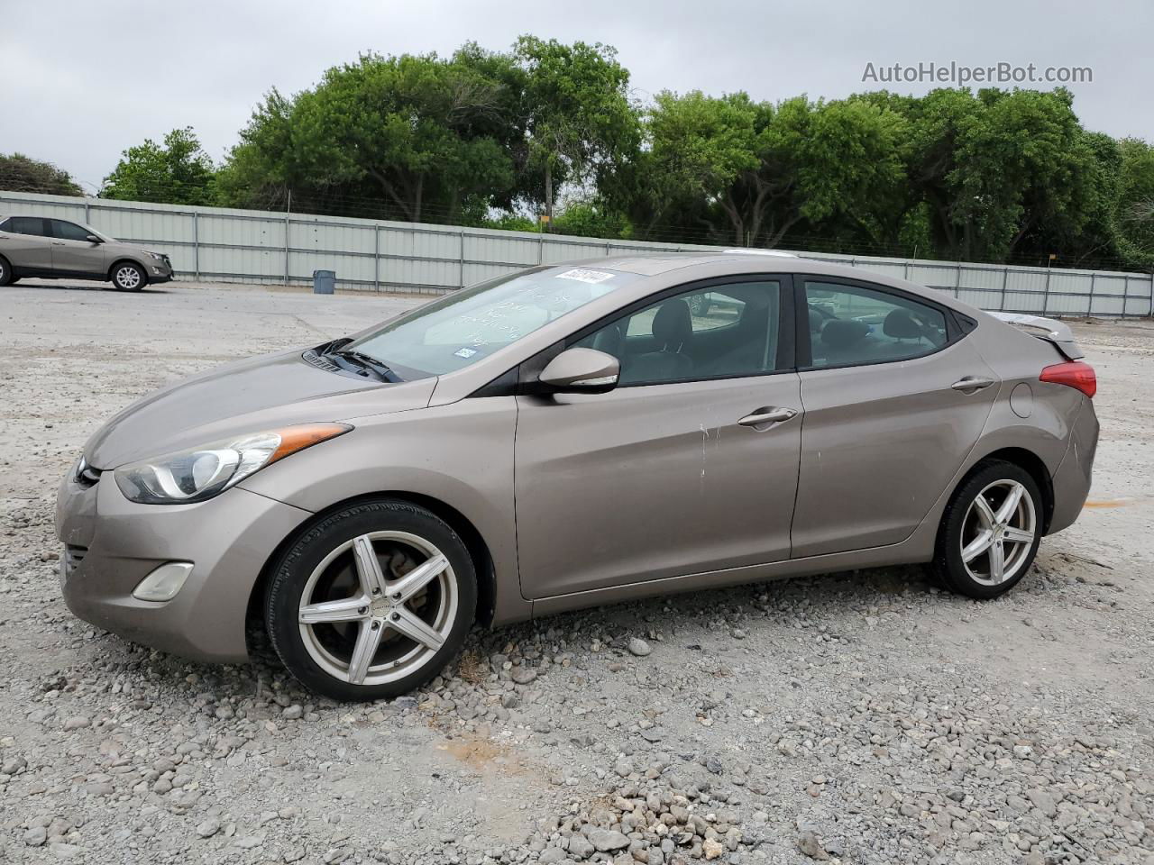 2012 Hyundai Elantra Gls Tan vin: 5NPDH4AE6CH118931