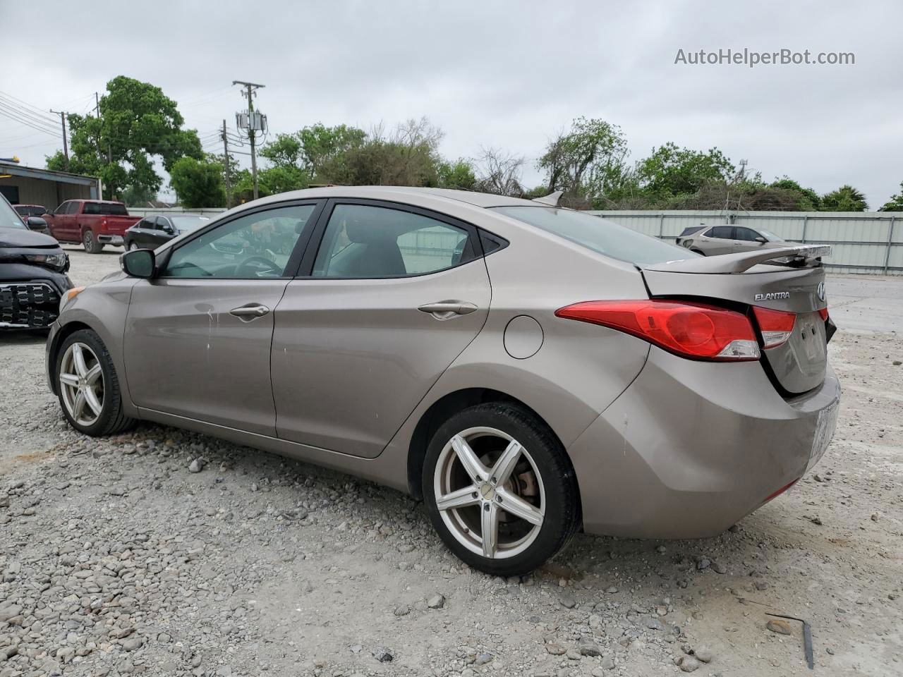 2012 Hyundai Elantra Gls Tan vin: 5NPDH4AE6CH118931