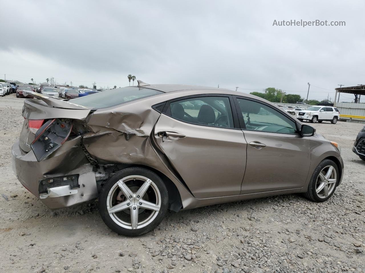 2012 Hyundai Elantra Gls Tan vin: 5NPDH4AE6CH118931