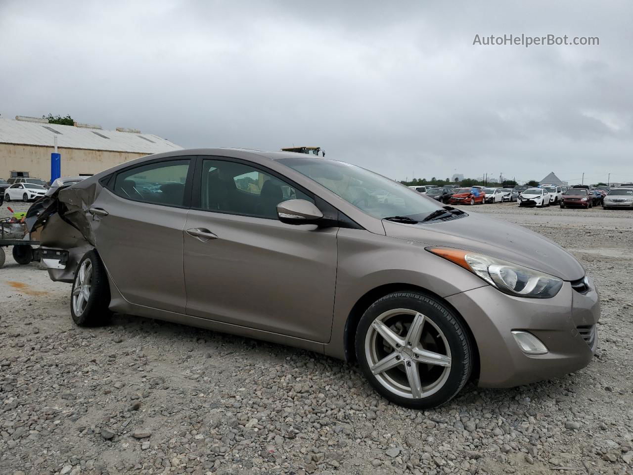 2012 Hyundai Elantra Gls Tan vin: 5NPDH4AE6CH118931