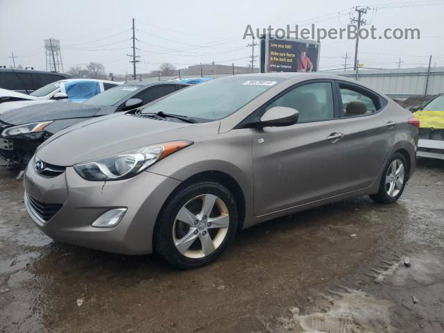 2013 Hyundai Elantra Gls Tan vin: 5NPDH4AE6DH161697