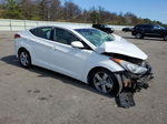 2013 Hyundai Elantra Gls White vin: 5NPDH4AE6DH162980