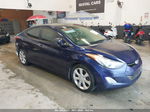 2013 Hyundai Elantra Limited Синий vin: 5NPDH4AE6DH183585