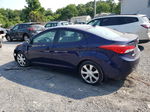 2013 Hyundai Elantra Gls Blue vin: 5NPDH4AE6DH195896