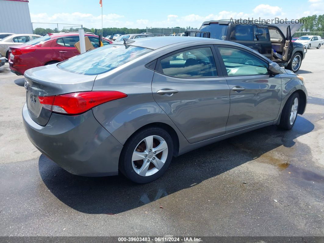 2013 Hyundai Elantra Gls Gray vin: 5NPDH4AE6DH266255