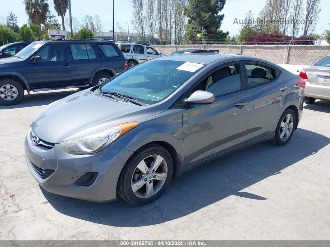 2013 Hyundai Elantra Gls Gray vin: 5NPDH4AE6DH278339