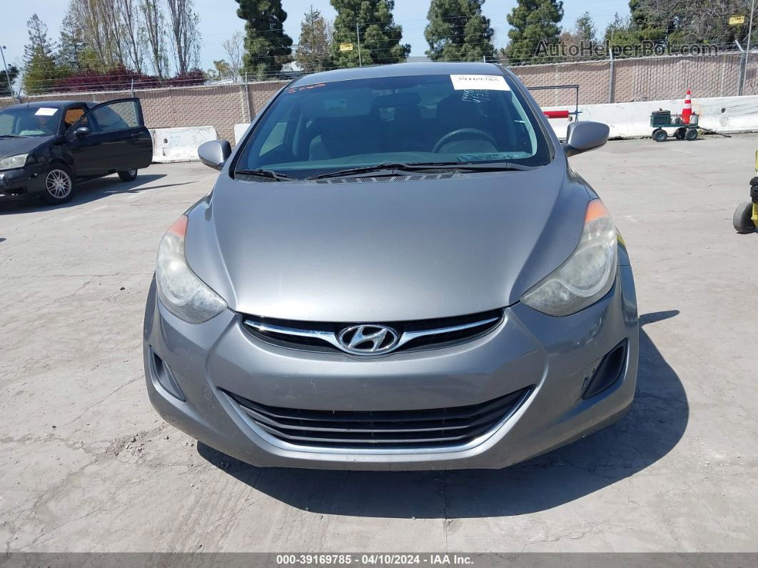 2013 Hyundai Elantra Gls Gray vin: 5NPDH4AE6DH278339