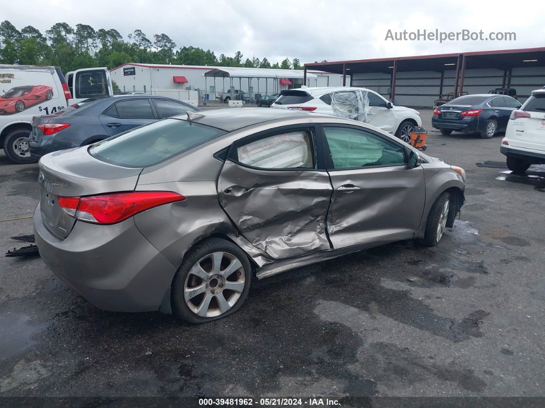 2013 Hyundai Elantra Limited Beige vin: 5NPDH4AE6DH280995