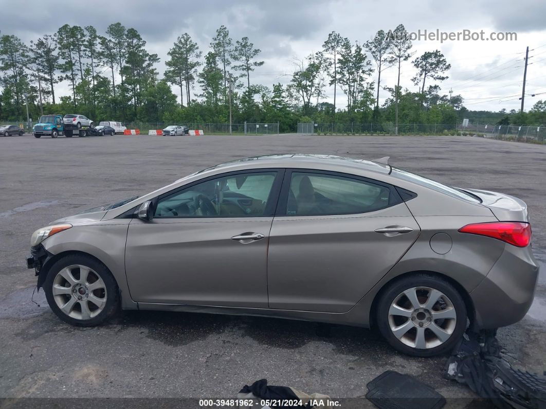 2013 Hyundai Elantra Limited Beige vin: 5NPDH4AE6DH280995