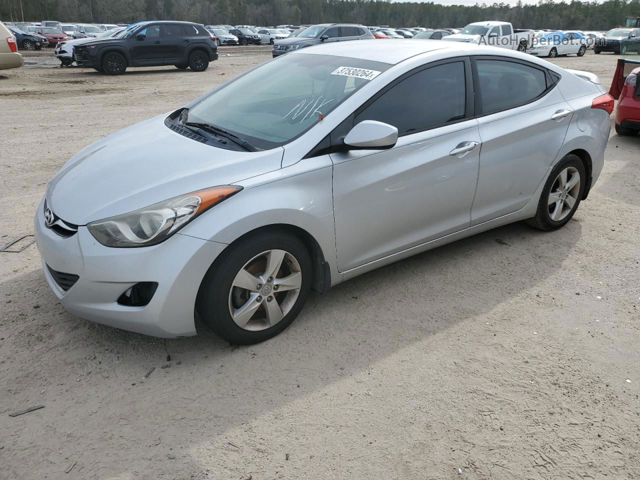 2013 Hyundai Elantra Gls Silver vin: 5NPDH4AE6DH284125