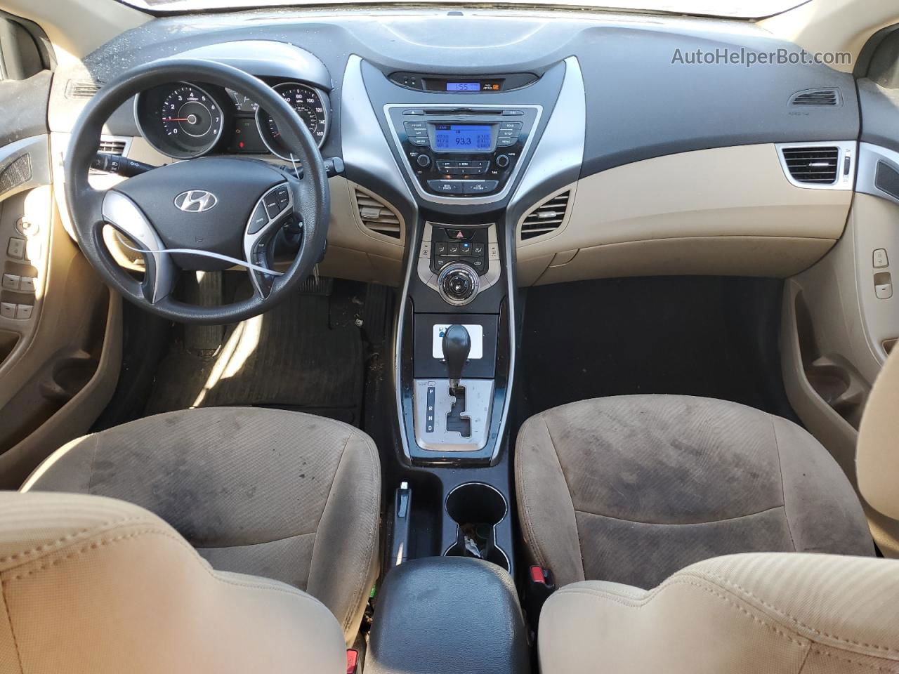 2013 Hyundai Elantra Gls Белый vin: 5NPDH4AE6DH353301