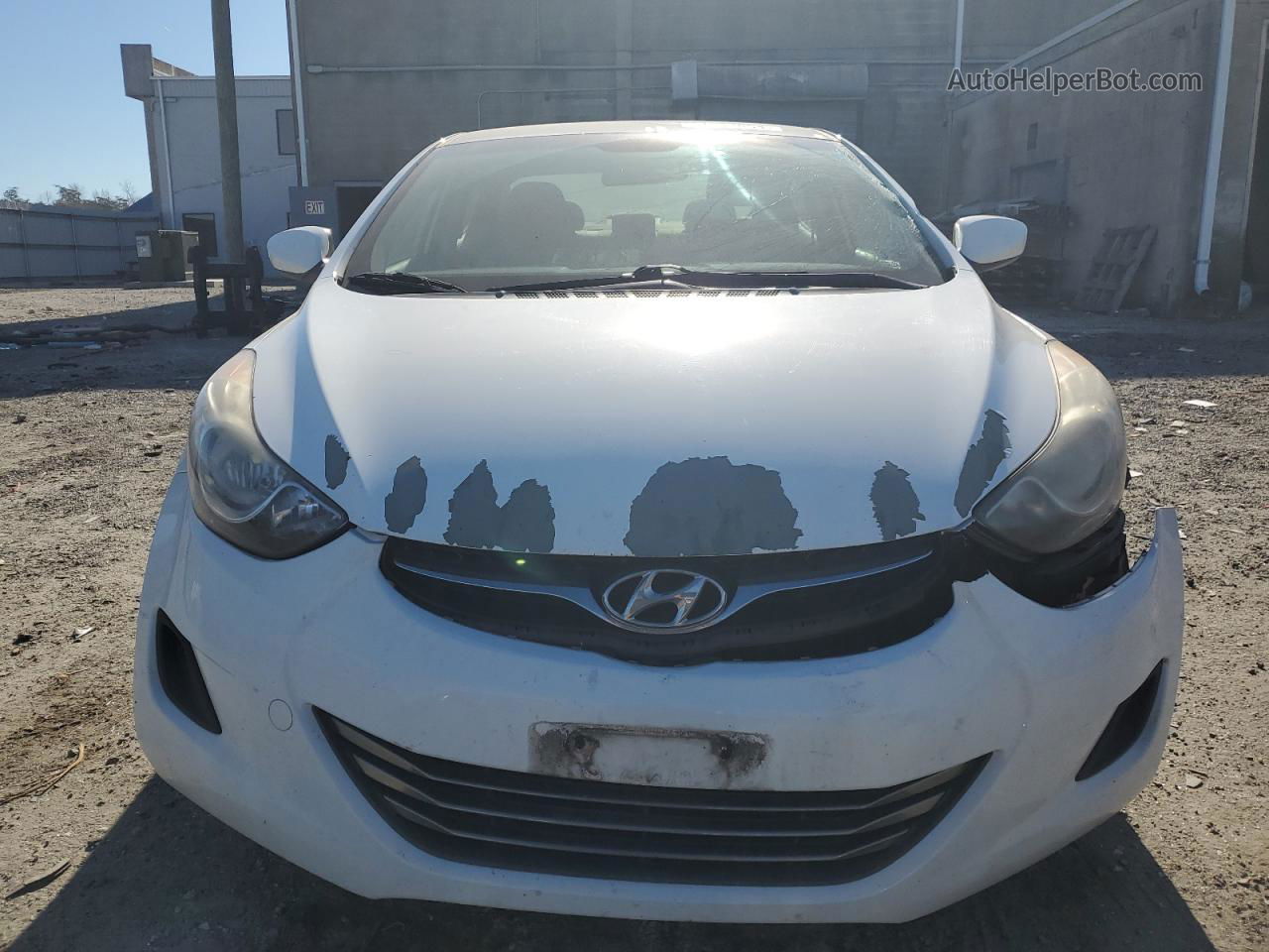 2013 Hyundai Elantra Gls Белый vin: 5NPDH4AE6DH353301