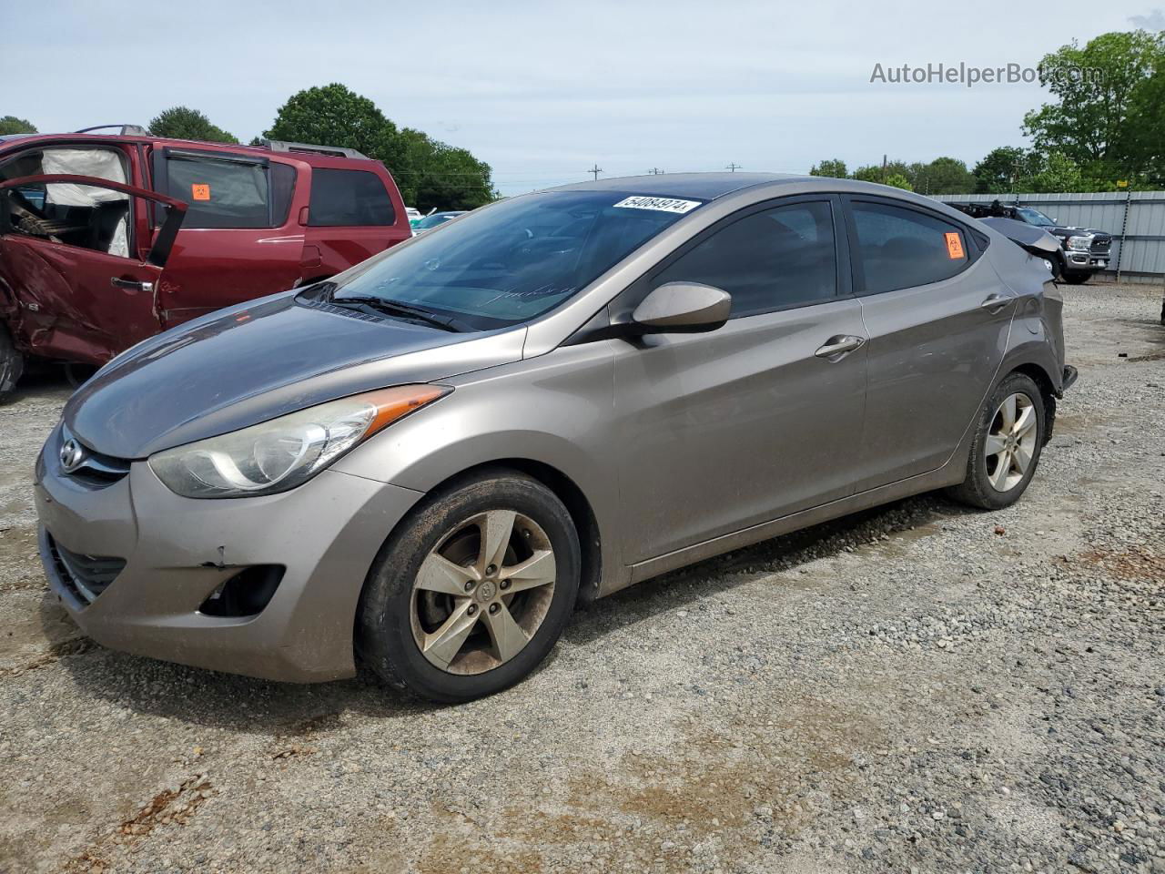 2013 Hyundai Elantra Gls Tan vin: 5NPDH4AE6DH354254