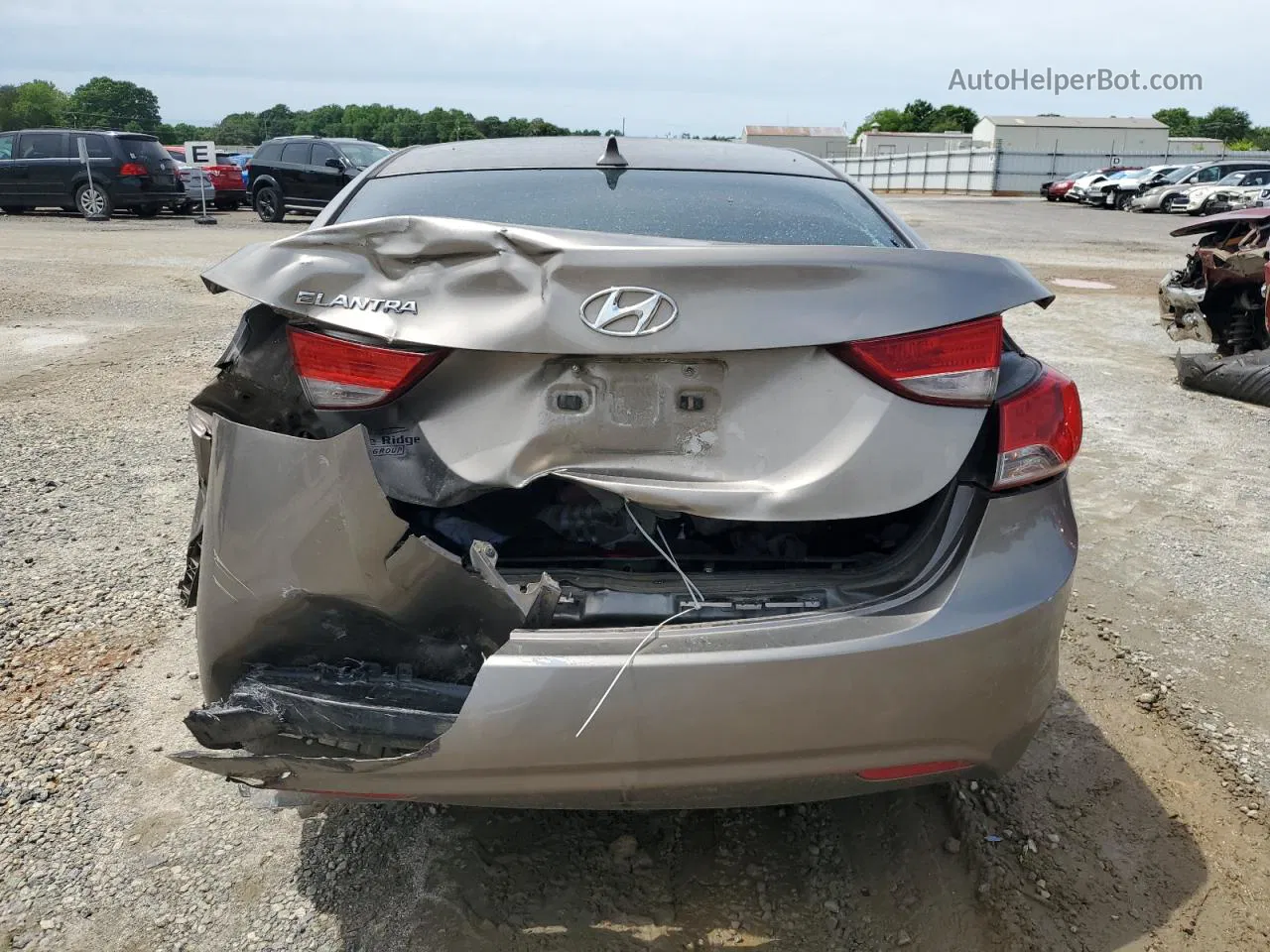 2013 Hyundai Elantra Gls Tan vin: 5NPDH4AE6DH354254