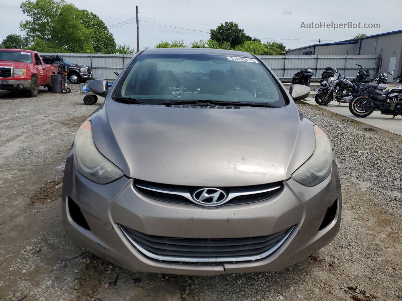 2013 Hyundai Elantra Gls Tan vin: 5NPDH4AE6DH354254