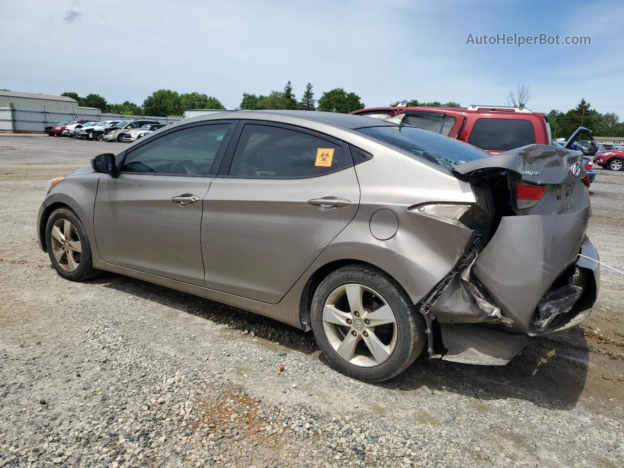 2013 Hyundai Elantra Gls Tan vin: 5NPDH4AE6DH354254