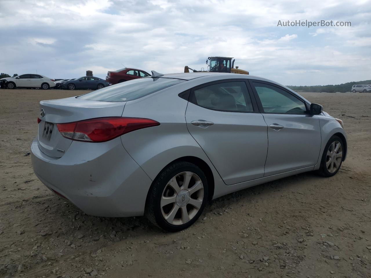 2013 Hyundai Elantra Gls Silver vin: 5NPDH4AE6DH393829