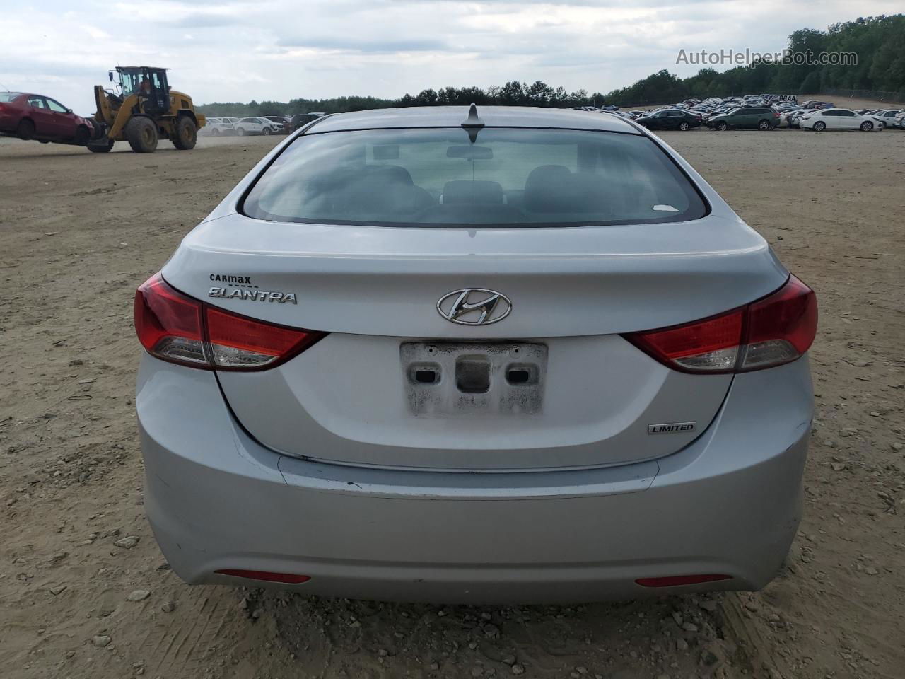 2013 Hyundai Elantra Gls Silver vin: 5NPDH4AE6DH393829