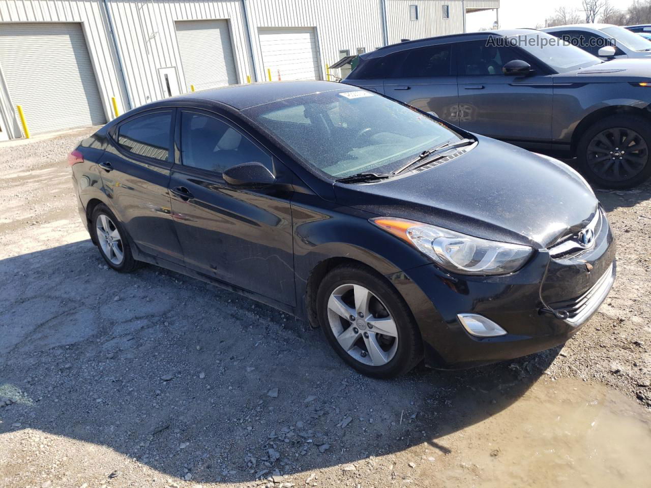 2013 Hyundai Elantra Gls Black vin: 5NPDH4AE6DH398934