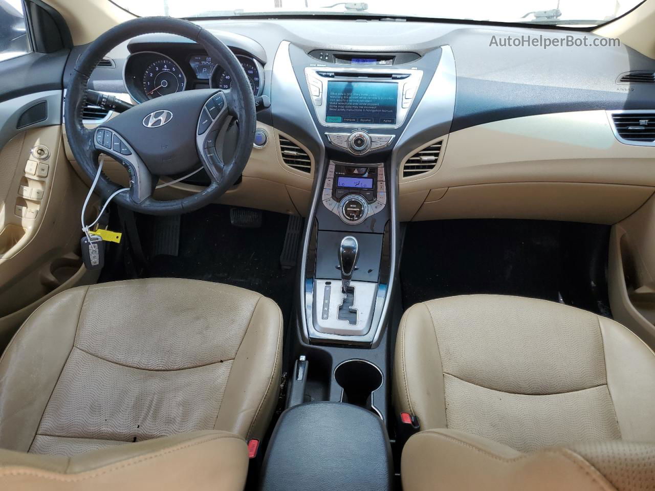 2013 Hyundai Elantra Gls Золотой vin: 5NPDH4AE6DH399226