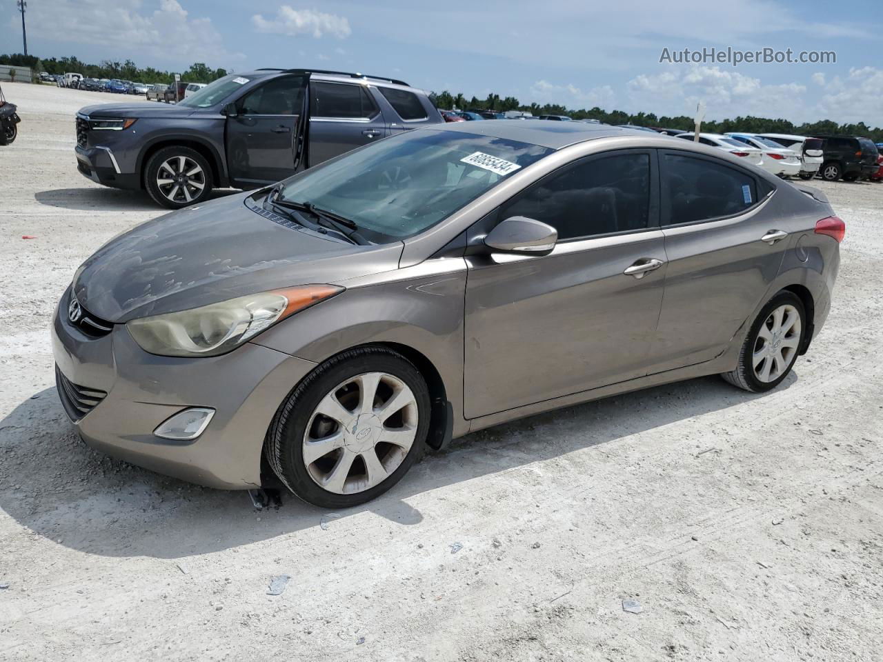 2013 Hyundai Elantra Gls Золотой vin: 5NPDH4AE6DH399226