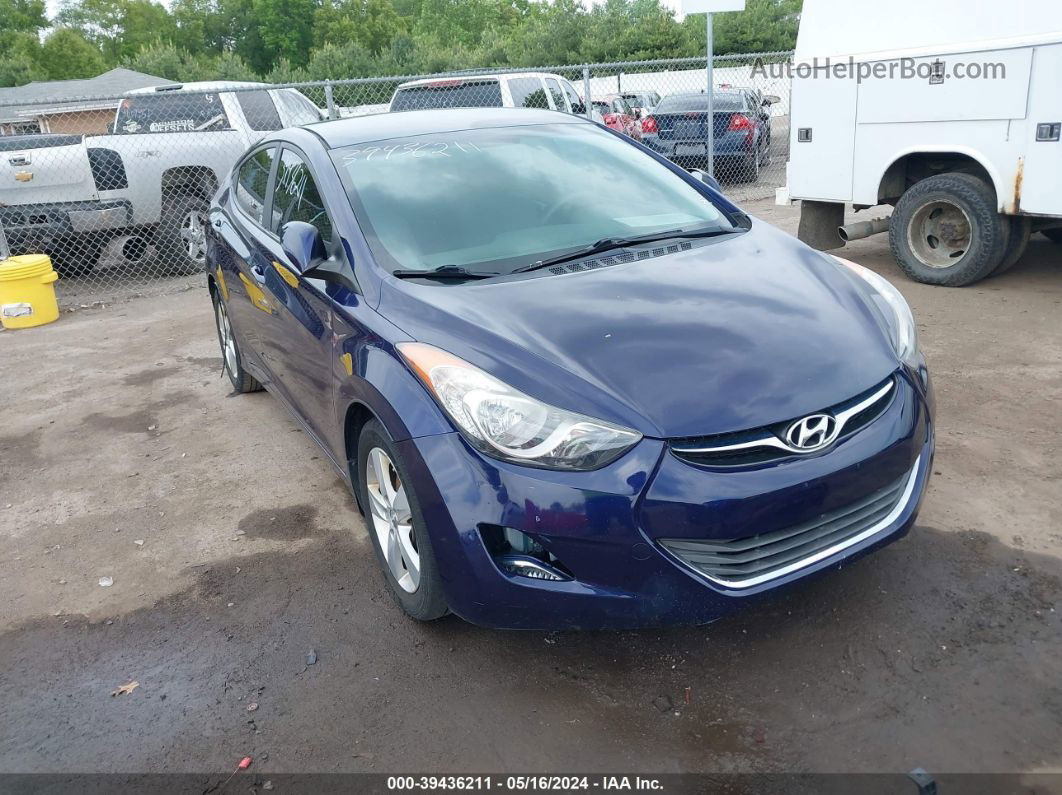 2013 Hyundai Elantra Gls Blue vin: 5NPDH4AE6DH416512