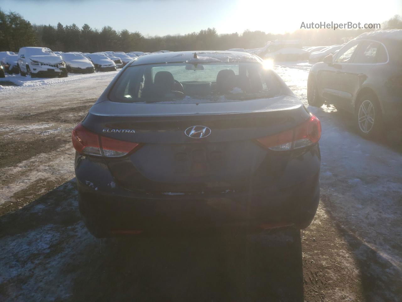 2013 Hyundai Elantra Gls Blue vin: 5NPDH4AE6DH431317