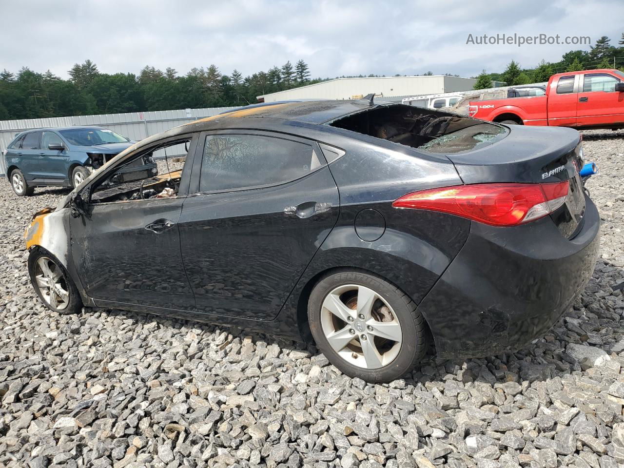 2013 Hyundai Elantra Gls Burn vin: 5NPDH4AE6DH437151