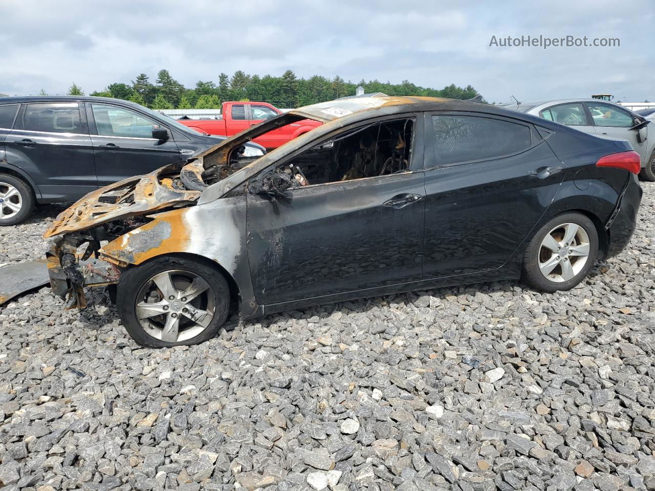 2013 Hyundai Elantra Gls Burn vin: 5NPDH4AE6DH437151