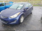 2014 Hyundai Elantra Se Blue vin: 5NPDH4AE6EH455747