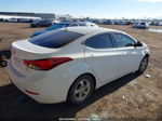 2014 Hyundai Elantra Se White vin: 5NPDH4AE6EH463668