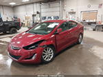 2014 Hyundai Elantra Se Красный vin: 5NPDH4AE6EH473228