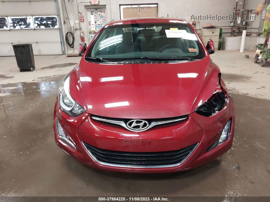 2014 Hyundai Elantra Se Красный vin: 5NPDH4AE6EH473228