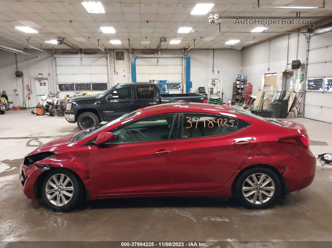 2014 Hyundai Elantra Se Красный vin: 5NPDH4AE6EH473228