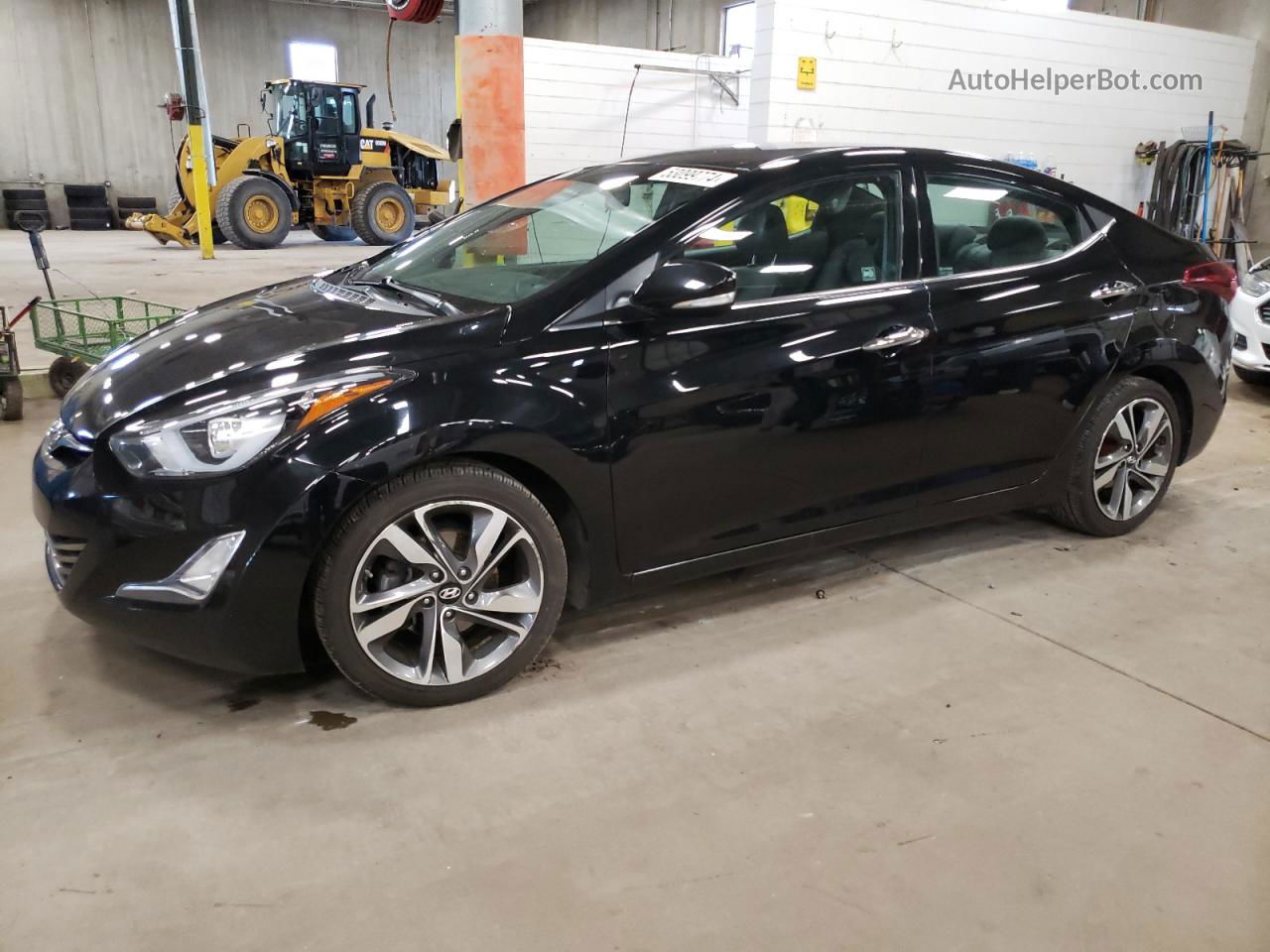 2014 Hyundai Elantra Se Black vin: 5NPDH4AE6EH473584